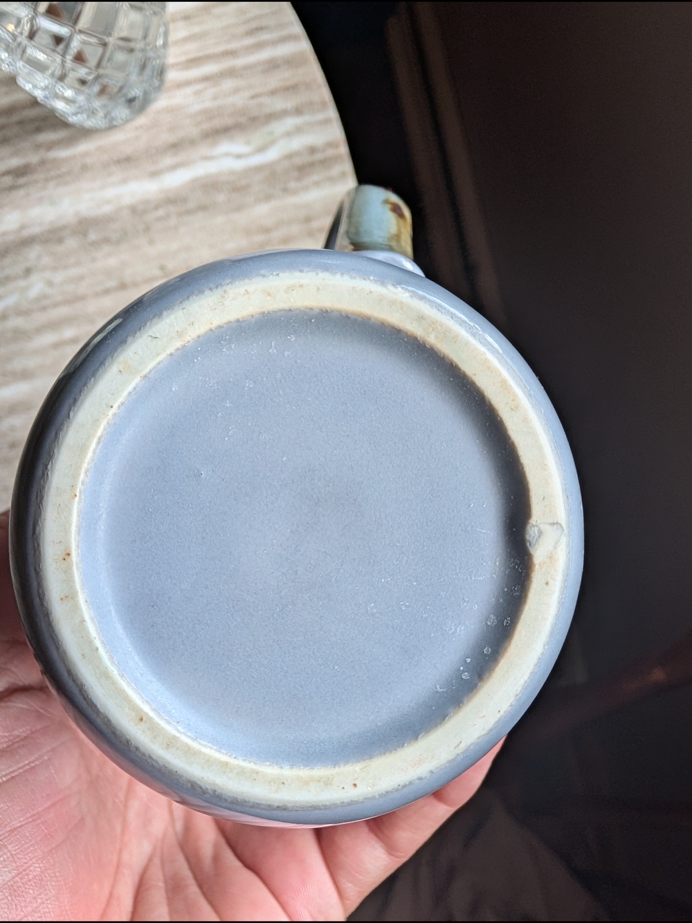 Vintage Cottagecore Purple Mushroom & Butterfly Ceramic Mug - Picture 3 of 8